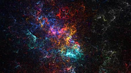 Cosmic Dance of Vibrant Nebulae wallpaper