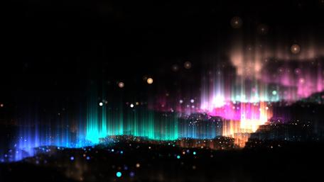 Glowing Abstract Lights in Darkness wallpaper