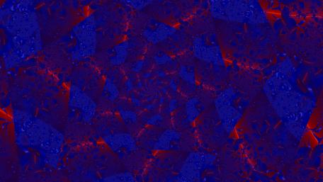 Vibrant Fractal Harmony in Red and Blue wallpaper