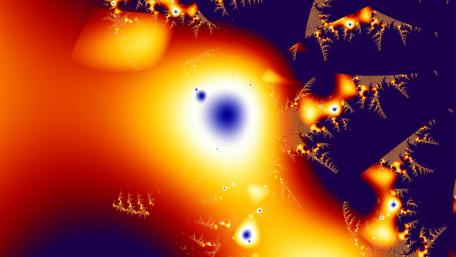 Vibrant Abstract Fractal Explosion Art wallpaper