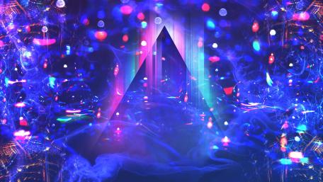 Abstract neon lights wallpaper