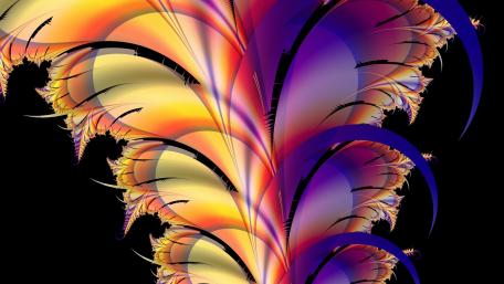 Vibrant Fractal Elegance for Your Screen wallpaper