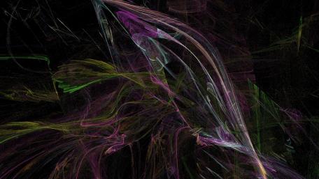 Vibrant Fractal Flowing Patterns wallpaper