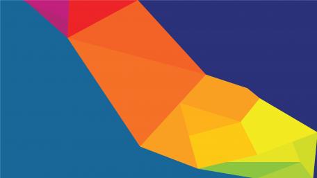 Rainbow polygons wallpaper
