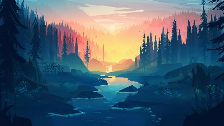 Landscape Art wallpaper