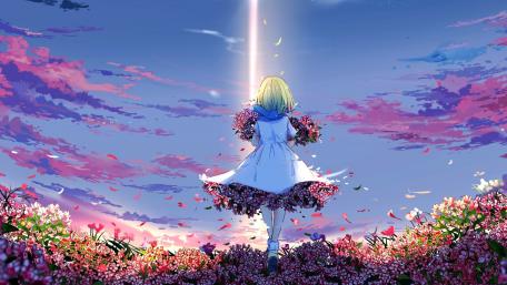 A Serene Moment Under the Twilight Sky wallpaper