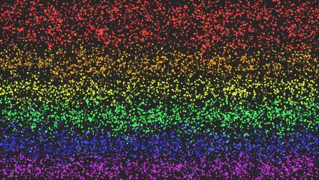 Rainbow on a dark background wallpaper