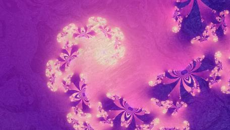 Vibrant Fractal Patterns in Purple Hues wallpaper