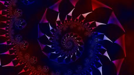 Captivating Fractal Swirl Design in Vivid Colors wallpaper