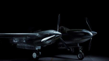 Sleek Monochrome Aircraft Beauty wallpaper