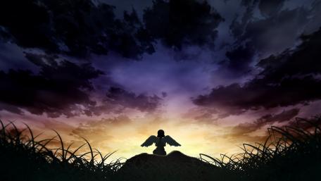 Ethereal Guardian at Dusk wallpaper