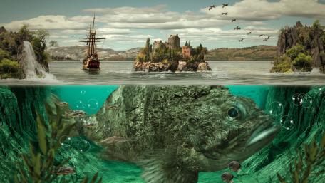 Submerged Realms of Wonder wallpaper