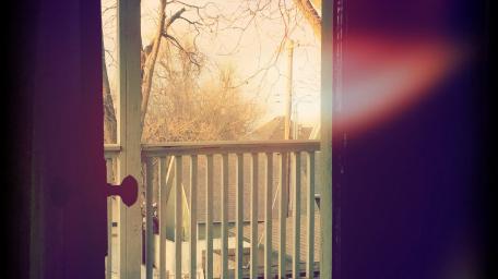 Quiet Morning Light Through the Doorway wallpaper