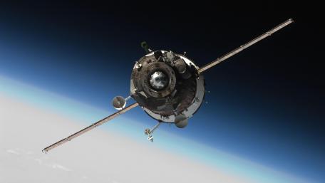 Soyuz TMA-16 Approaching ISS wallpaper