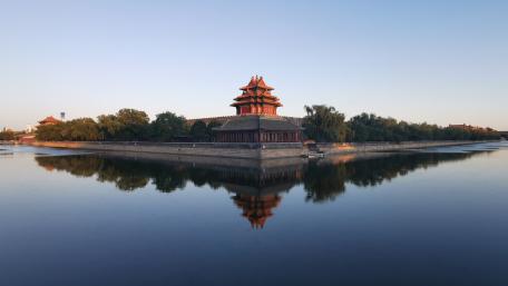 Forbidden City Corner Building wallpaper