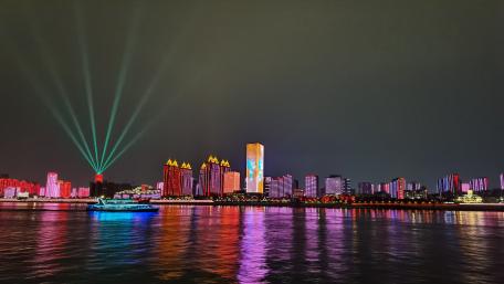Wuhan night view wallpaper
