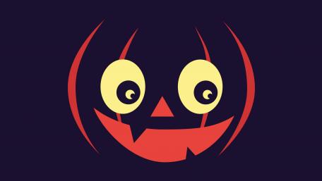 halloween pumpkin face wallpaper
