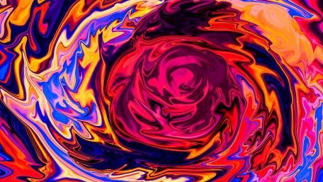 Vibrant Abstract Swirls Captivating Color Dance wallpaper