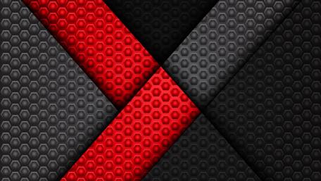 Honeycomb Textures in Bold Red and Grey Tones wallpaper