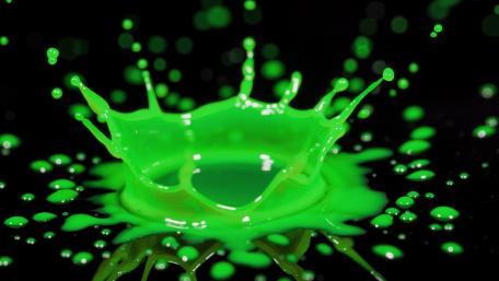 Electrifying Green Splash of Imagination wallpaper