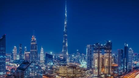 Burj Khalifa at night wallpaper