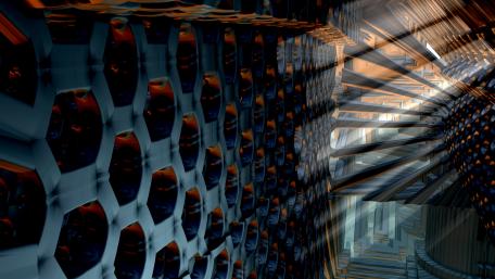 Mesmerizing Abstract Structure in 4K Resolution wallpaper
