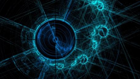 Galactic Neon Spiral wallpaper