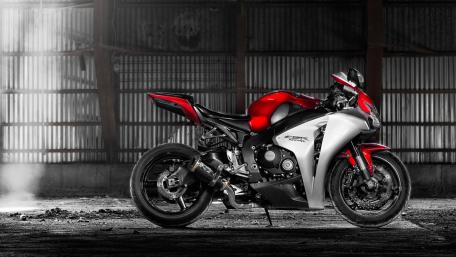 High-Performance Bike in an Industrial Setting wallpaper
