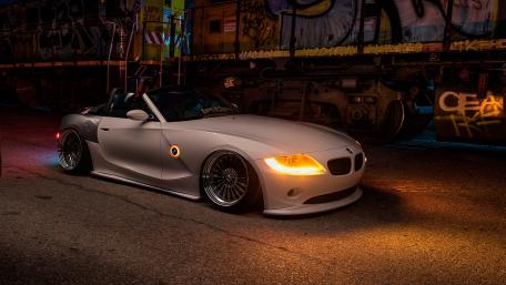 BMW Convertible at Night wallpaper