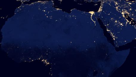 Night Lights of North & West Africa v2012 wallpaper