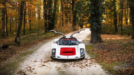 Dream Car in Autumn Forest Adventure wallpaper