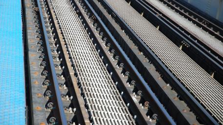 Chicago "L" Tran Tracks wallpaper