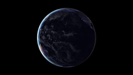 Black Marble 2016: The Pacific Ocean wallpaper