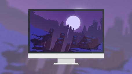 Minimal monitor wallpaper