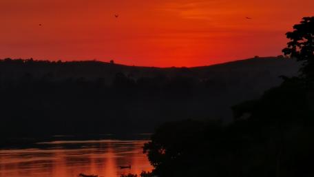 Sunset with B/A in Jinja wallpaper