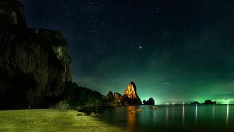 Starry Night at the Beach wallpaper