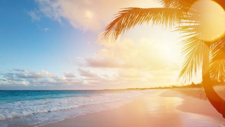 Beautiful tropical beach wallpaper
