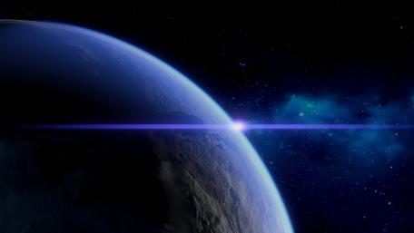 Majestic Planetary Horizon in Ultra HD wallpaper