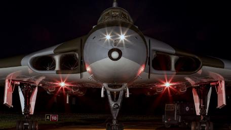 Avro Vulcan at night wallpaper