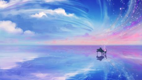 Play the piano wallpaper