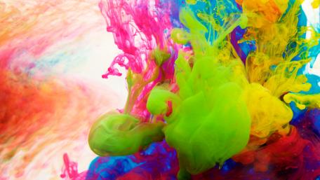 Vibrant Abstract Color Explosion Wallpaper wallpaper