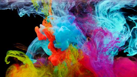 Multicolor smoke wallpaper
