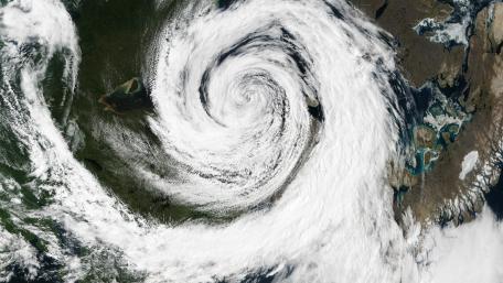 Extratropical Cyclone Over Hudson Bay wallpaper