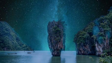 James Bond Island at nigth (Phuket) wallpaper