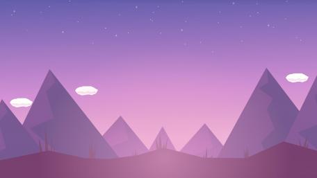 Purple night minimal landscape wallpaper