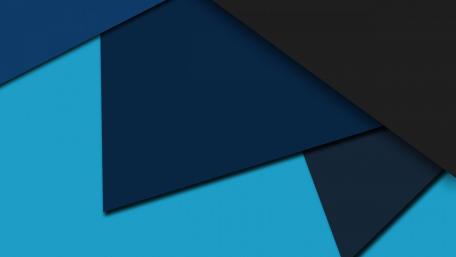 Minimalist Geometric Layers in Blue wallpaper