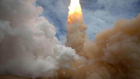 The Exhaust Plume of Space Shuttle Atlantis wallpaper