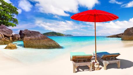 Serene Summer Beach Escape wallpaper