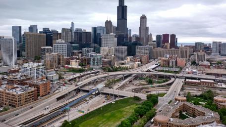 Jane Byrne Interchange Under Construction wallpaper