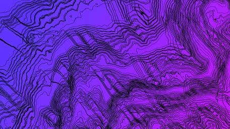 Ethereal Waves of Purple and Blue wallpaper